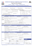 Cerfa de Demande de Certificat d’Immatriculation (CERFA 13750)